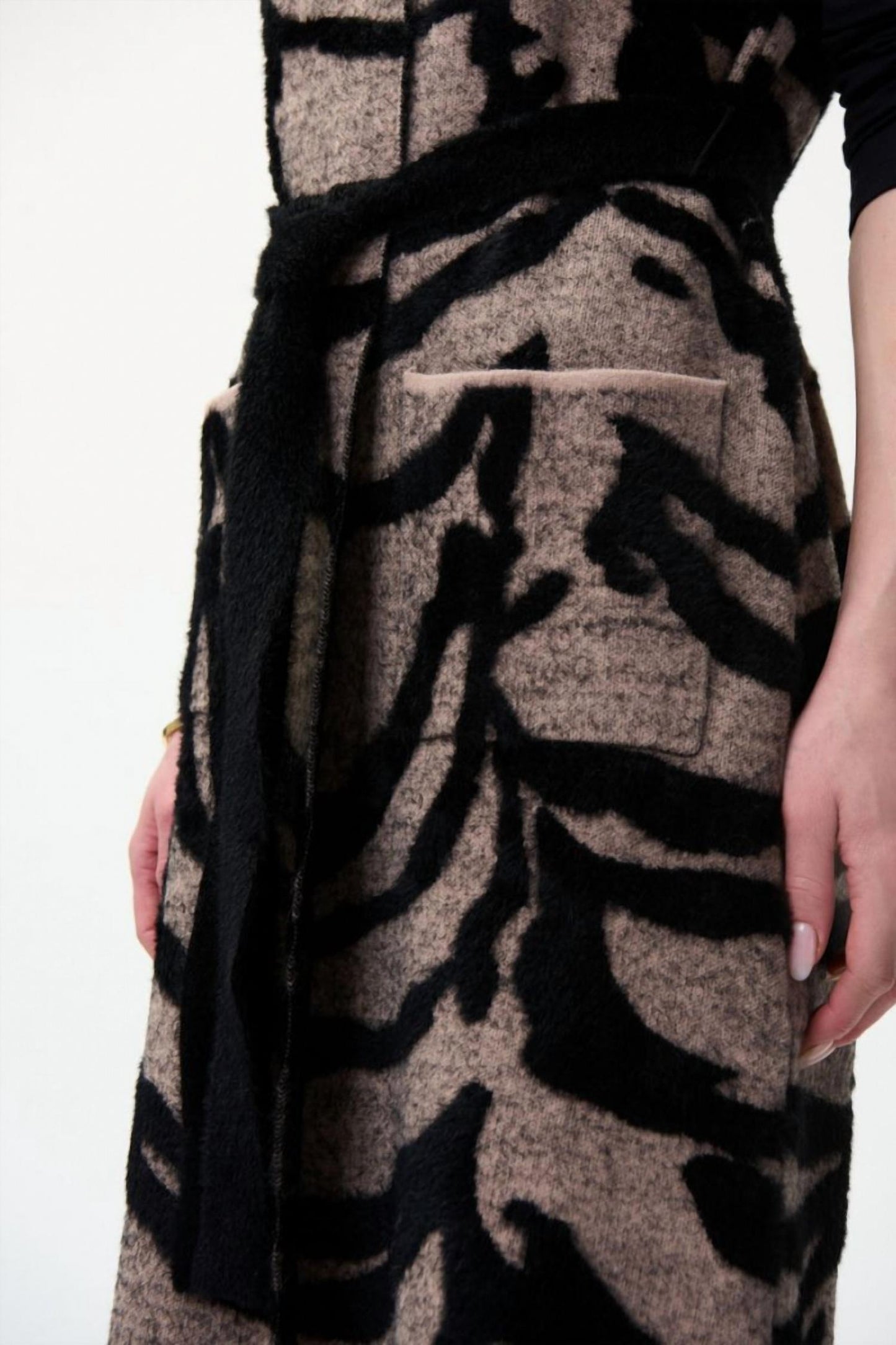 Joseph Ribkoff - Animal Print Long Sweater Vest