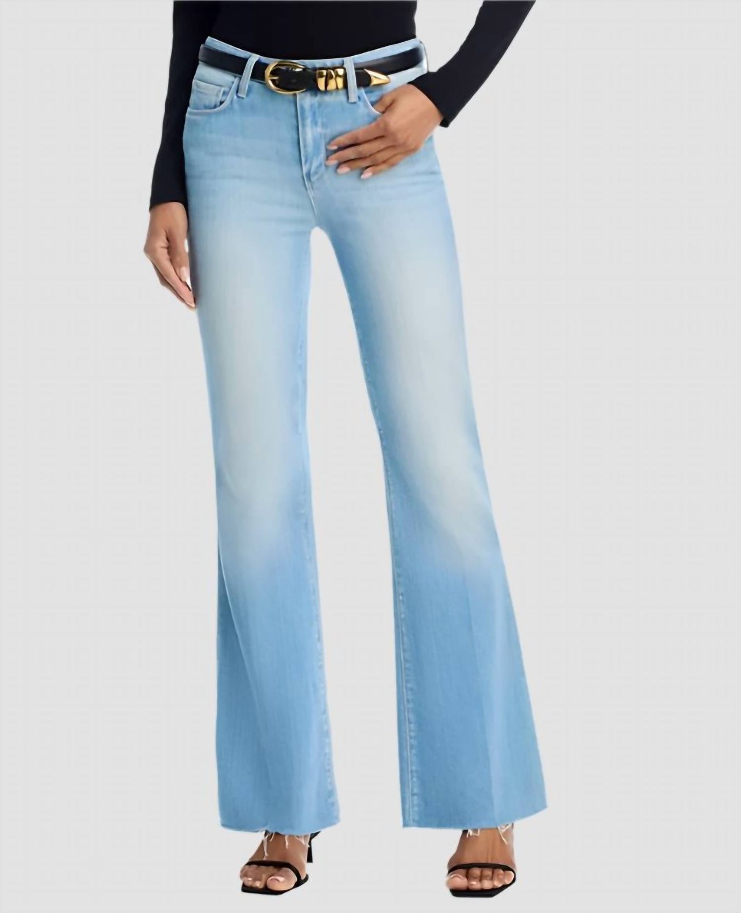 L'Agence - Sera High Rise Sneaker Flare Jeans