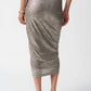 Joseph Ribkoff - Foiled Draped Pencil Skirt