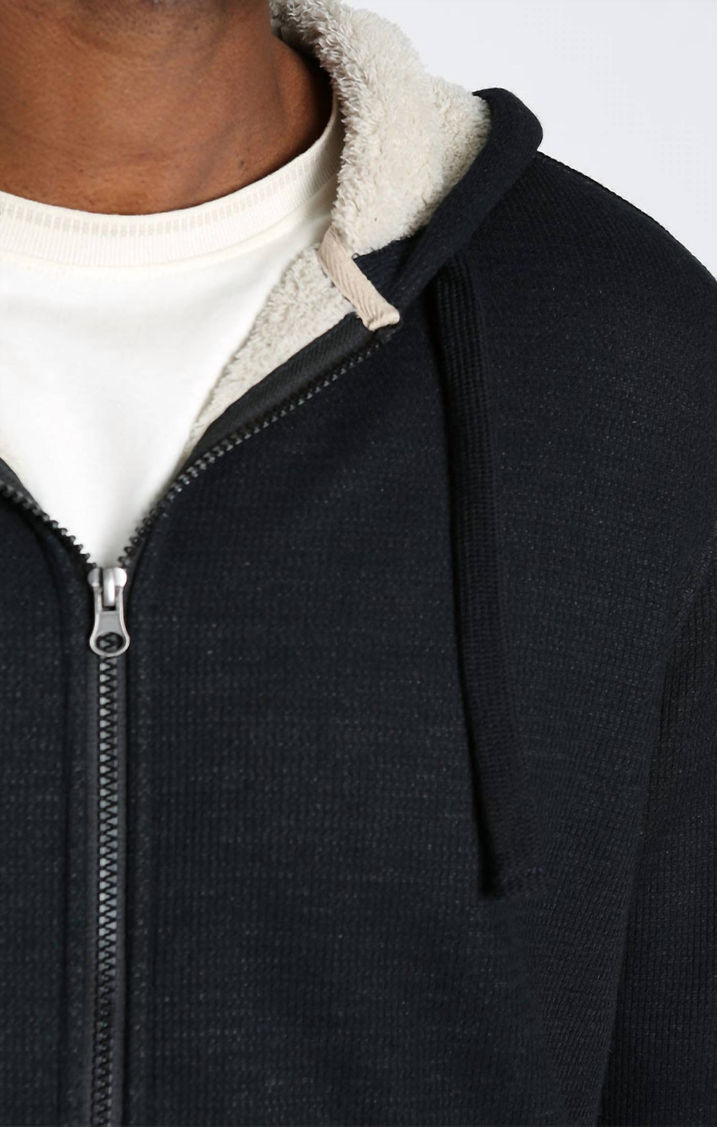 Jachs New York - Sherpa Lined Waffle Hoodie