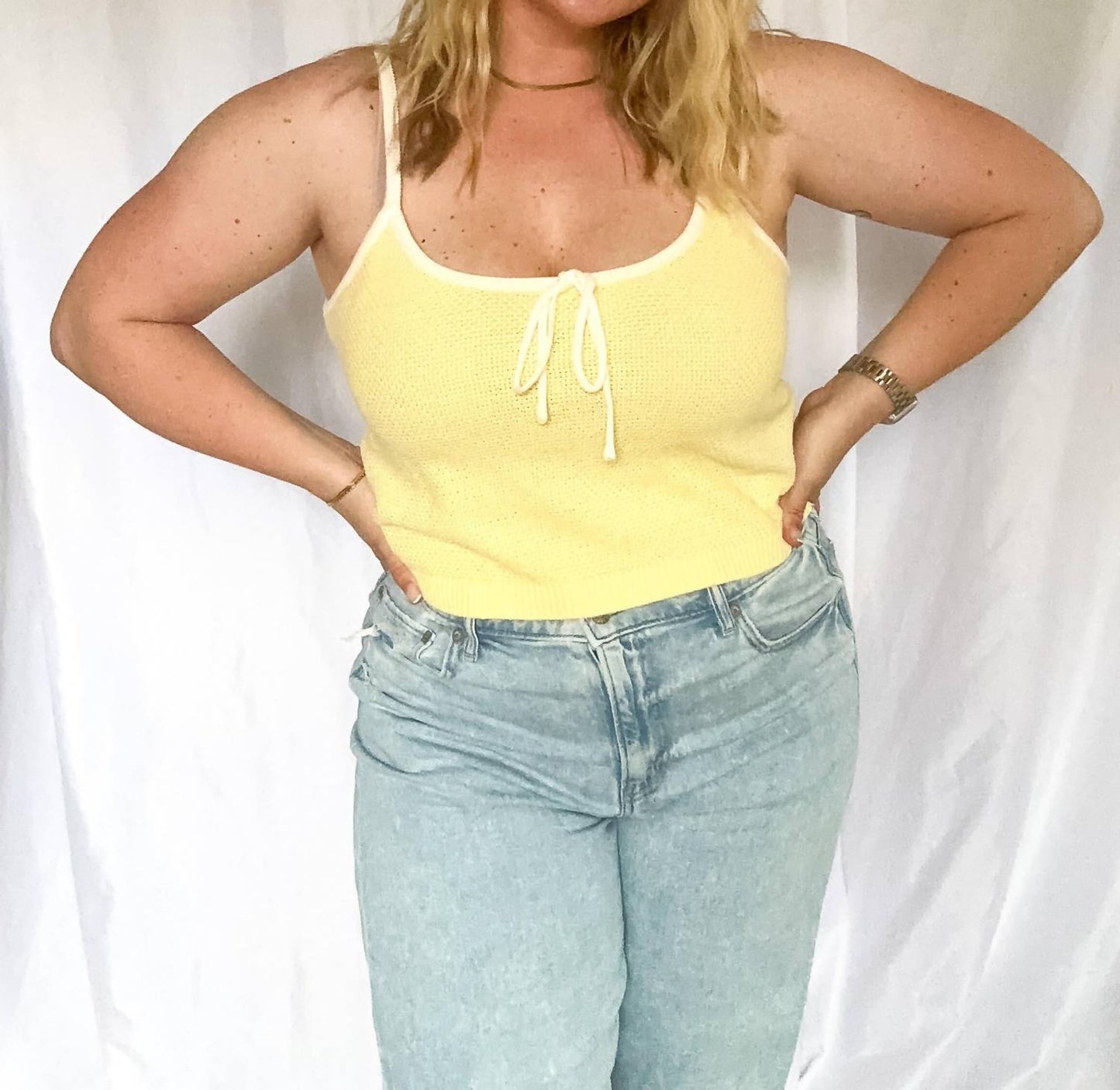 Le Lis - Women's Buttercream Dreams Sweater Cami Top