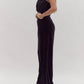 Entro - Strapless Glittery Velvet Romper
