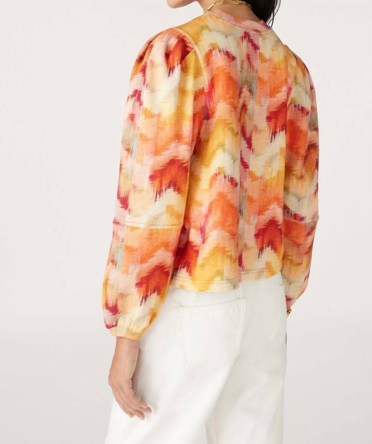 Ba&Sh - Primrose Puff Sleeve Sweatshirt Top