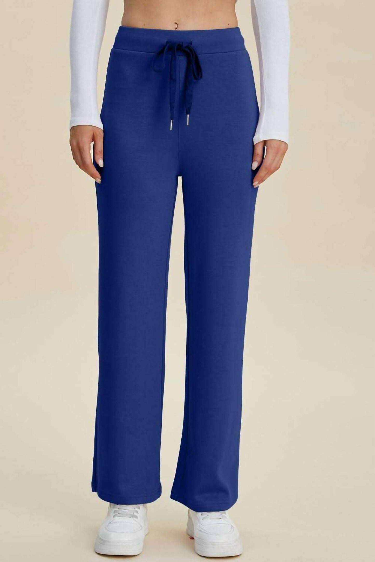 Basic Bae - Full Size Air Scuba Drawstring Wide Leg Pants