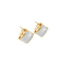 Aamiaa - Stan-e-2.28-162-14yg Princess Shaped Natural Diamond Earrings