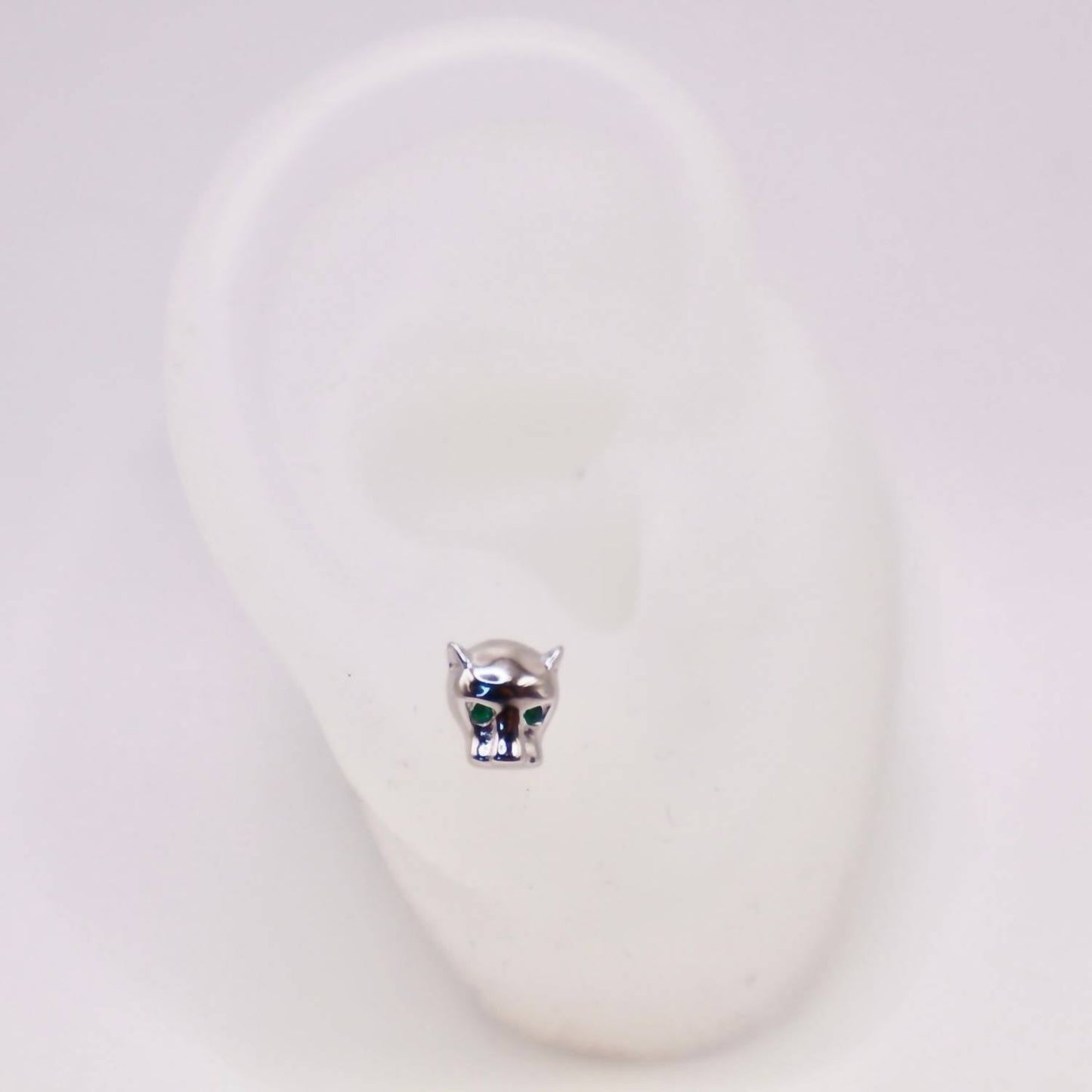 Jagged Halo Jewelry - Women's Maximus Panther Micro Stud Earrings