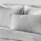 BedGear Performance Duvet Set, King - Grey/Racetrack
