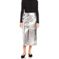 Fifteen Twenty - Kaia Faux Leather Front Slit Midi Skirt