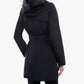London Fog - Zip Front Hooded Trench With Belt