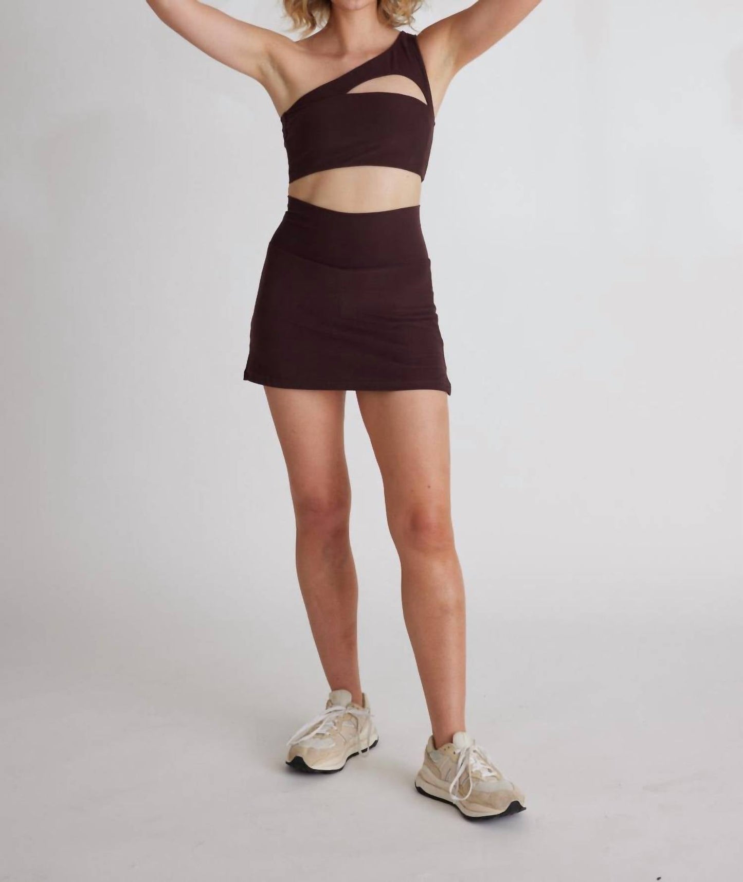 Wolven - Active One Shoulder Top