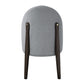Clayten Gray Fabric and Espresso Finish Dining Chair (Set of 2)