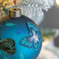 Christmas Ball Ornaments Glass Decorative Hanging Balls Light Blue