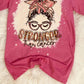 Squishy Faces - Women's Stronger Than Cancer Bleached Tee