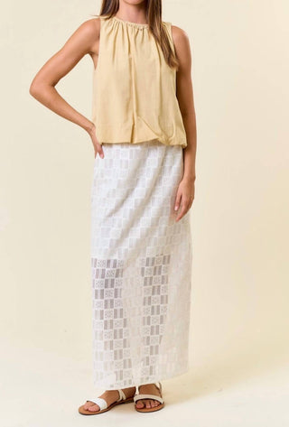 Doe And Rae - Bubble Sleeveless Top