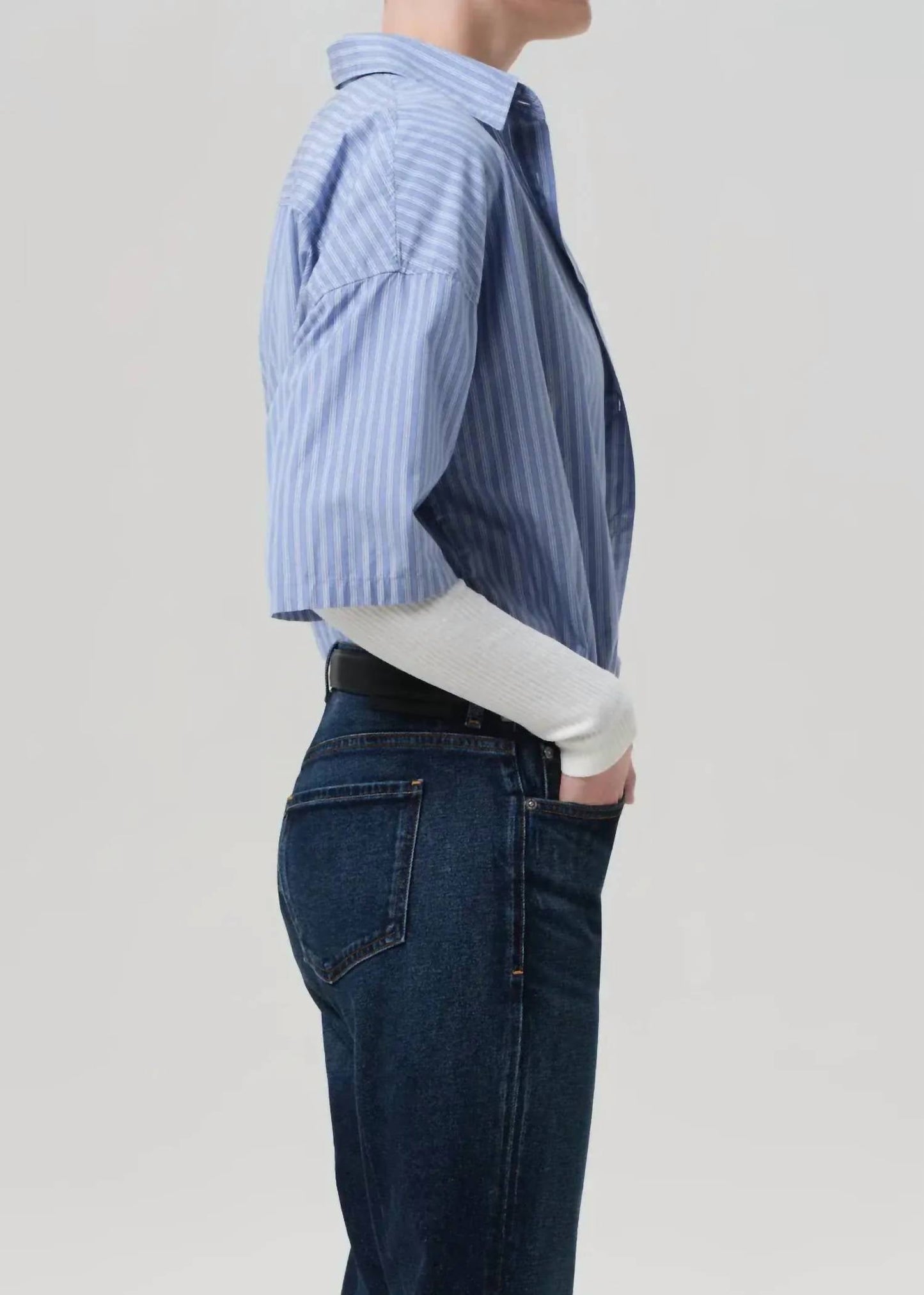 Citizens Of Humanity - Frances Cropped Cape Button Up Shirt
