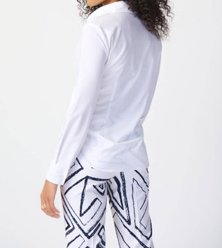 Joseph Ribkoff - Stretch Woven Wrap Blouse