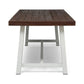 Equilibrium Outdoor Dining Table With Wooden Frame And Slat Top