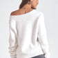 Elan - Angela Off the Shoulder Sweater Top