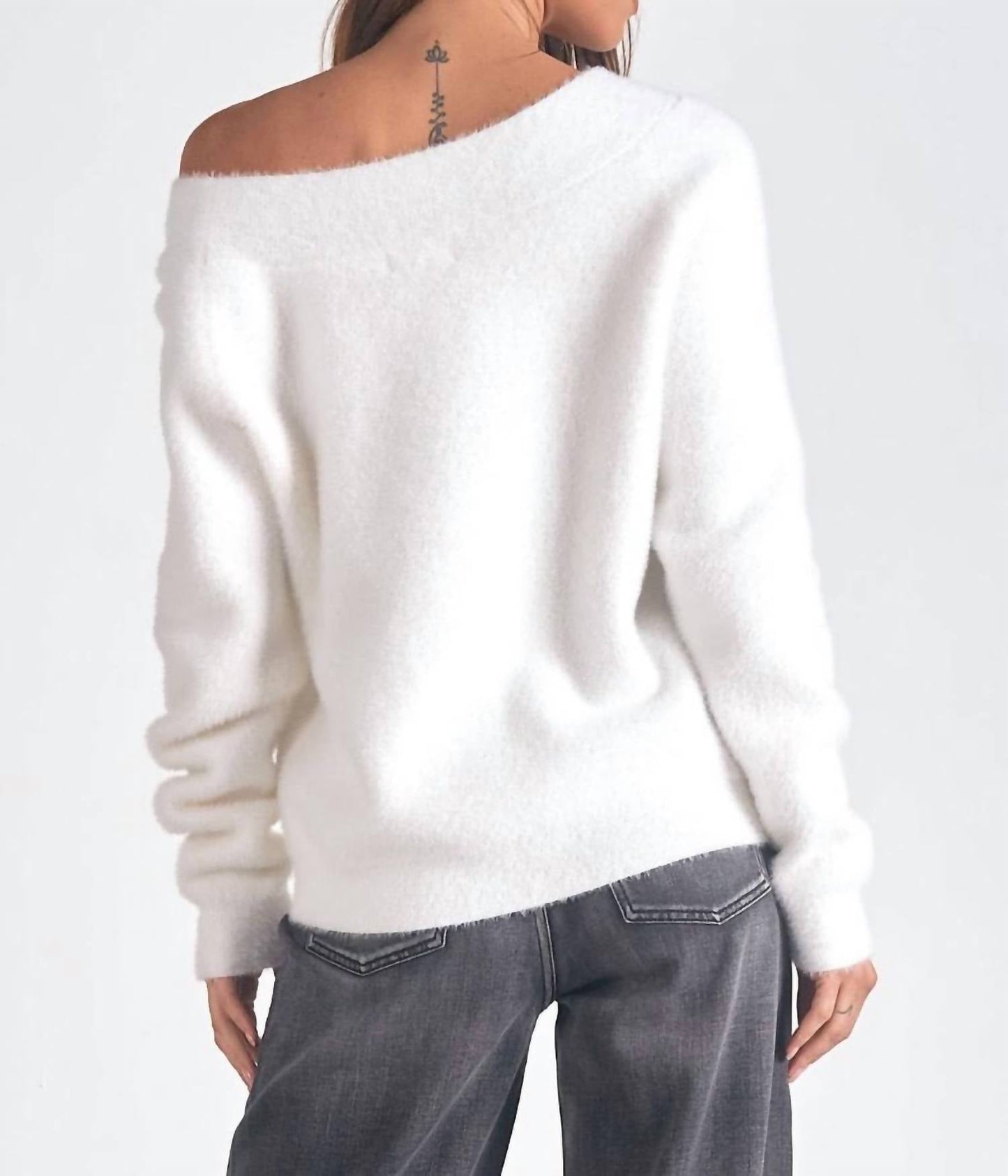 Elan - Angela Off the Shoulder Sweater Top