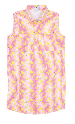 Blue Quail Clothing Co. - Girl's Sleeveless Dress Bananas