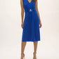 Joseph Ribkoff - Ruched Sleeveless A-line Dress
