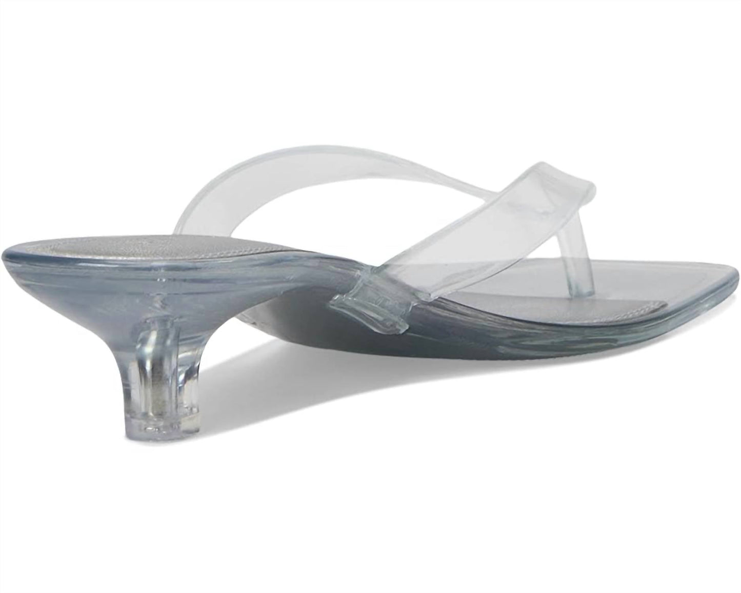 Steve Madden - Women's Tracie Y2k Jelly Thong Kitten Heel Sandal