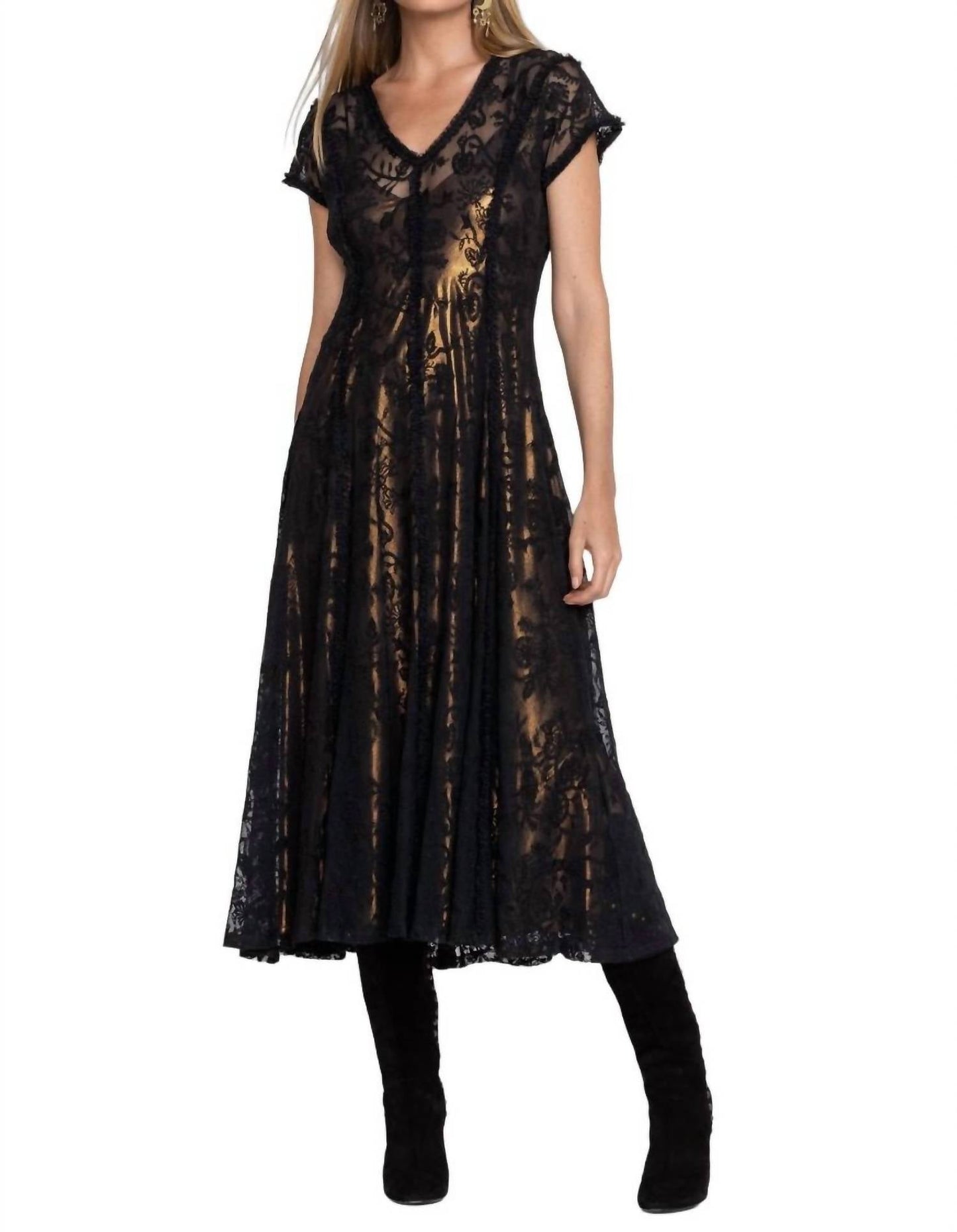 Johnny Was - Dina Mesh Midi Dress