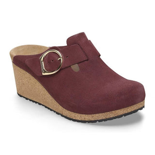 Birkenstock - Women's Fanny Ring Buckle Suede Leather Clog - Medium/Narrow