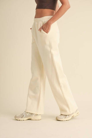Kimberly C - Cozy Fleece Wide Leg Sweatpants