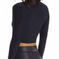 Commando - Women's Butter Long Sleeve Cropped Turtleneck Top