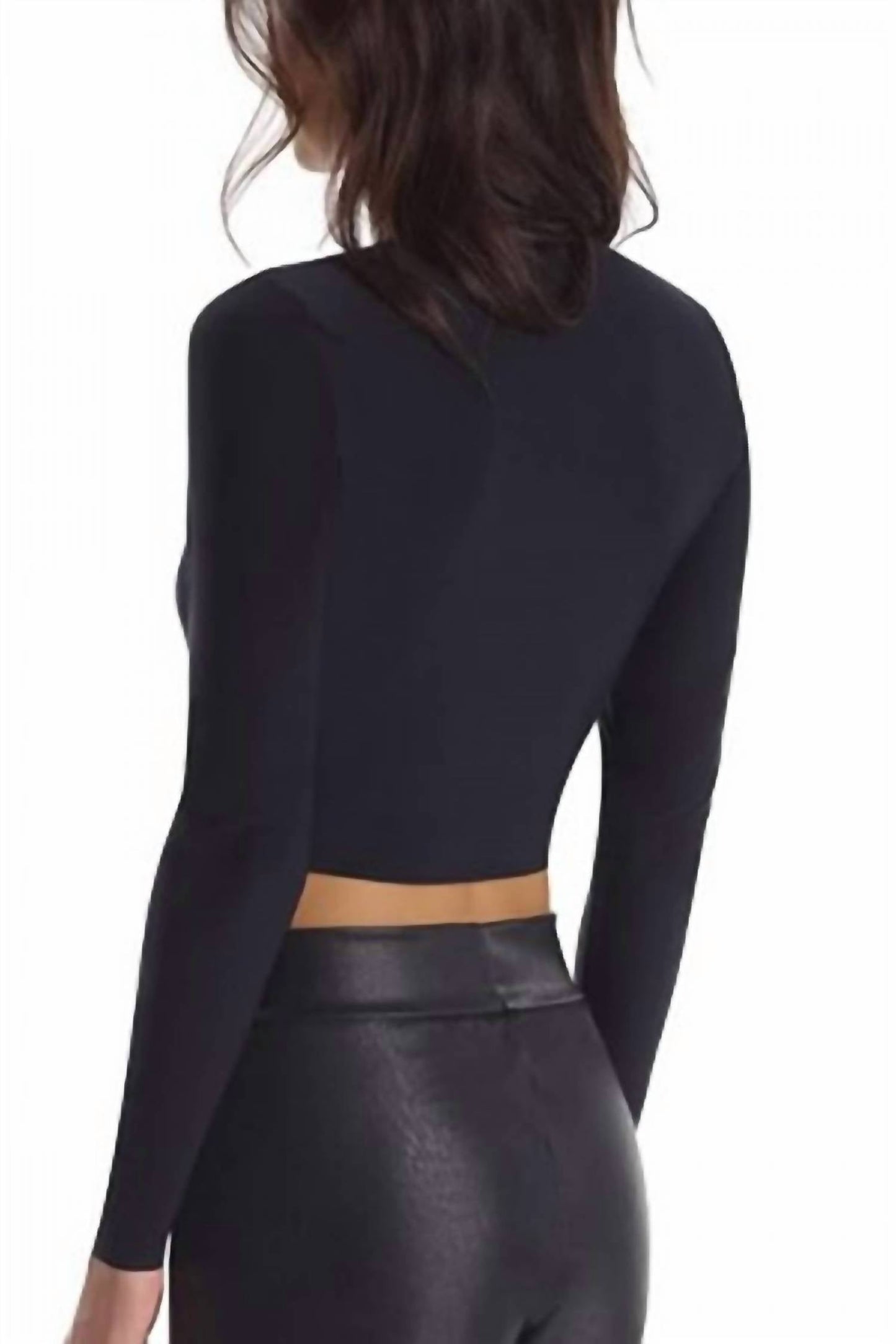 Commando - Women's Butter Long Sleeve Cropped Turtleneck Top