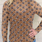 Aapparella - Women's Mesh Football Print Long Sleeve Top