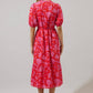 Sugarlips - Cedia Floral Button Midi Dress