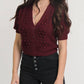 Endless Blu. - Colby Puff Sleeves Sweater