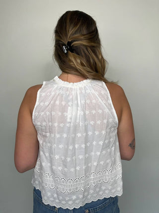 Free People - Marina Eyelet Tank Top