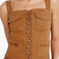 Good American - Twill Lace Up Tank