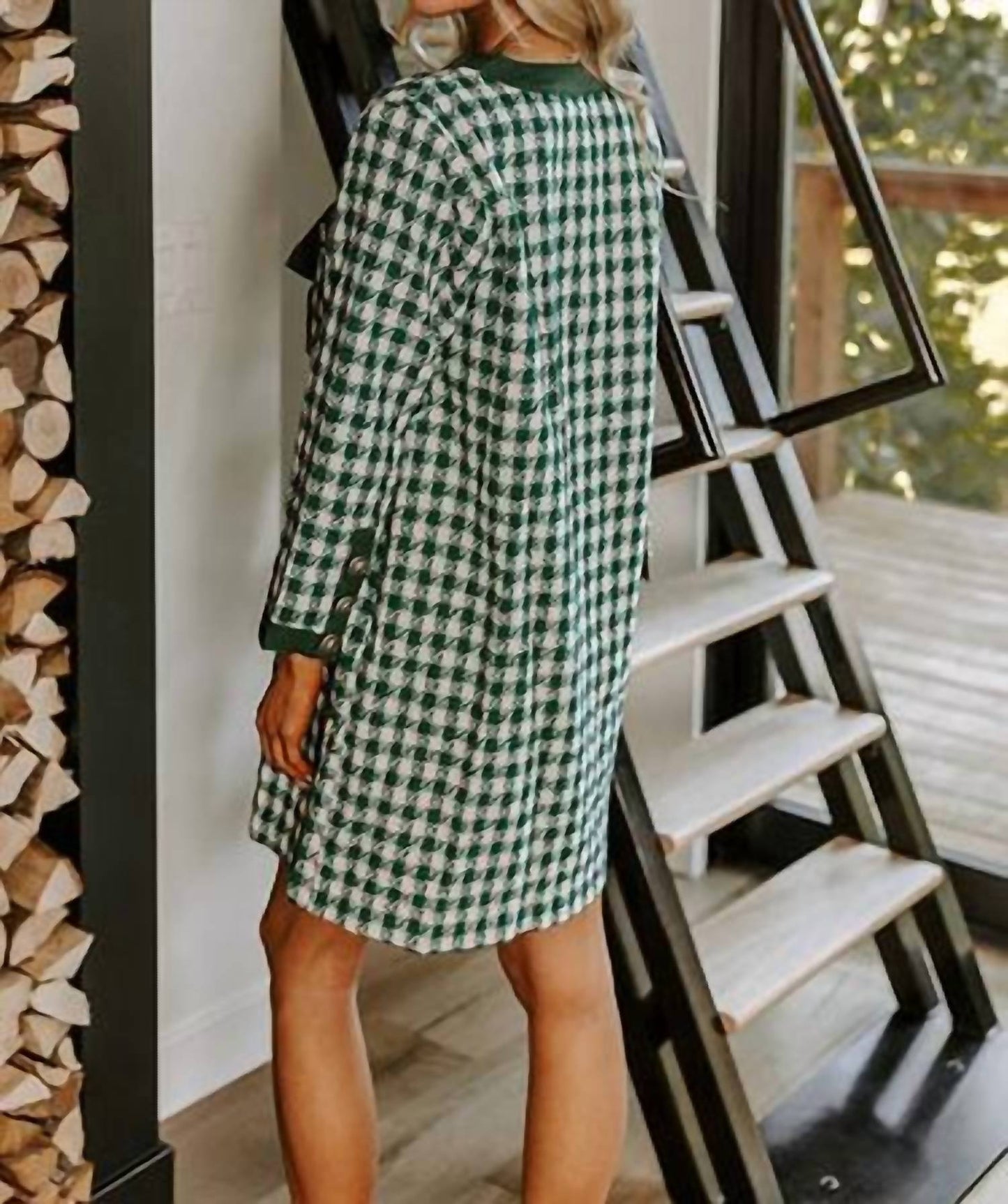 Entro - Audrey V-neck Button Up Dress