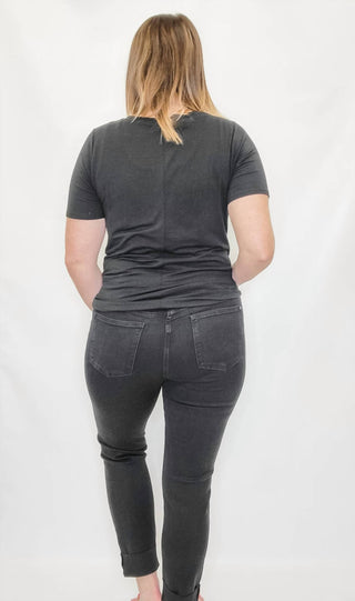 Judy Blue - Mid Rise Destroyed Slim Fit Jeans