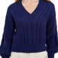 &Isla - Anna Cable V-neck Sweater