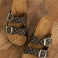 1 The Woman - Women's Luxe Double Buckle Sandals