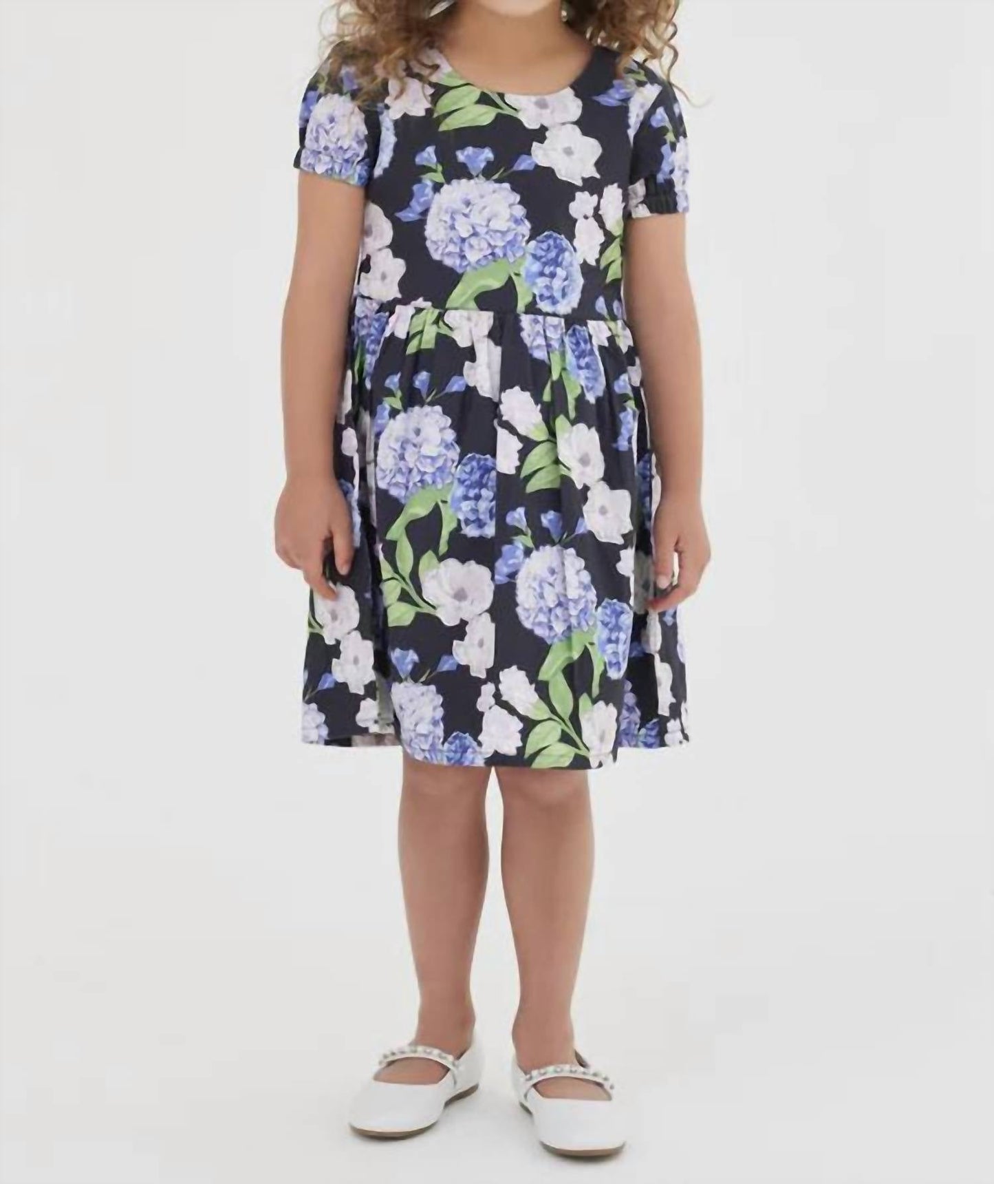 Sasha+Z - Hydrangea Printed Poplin Dress