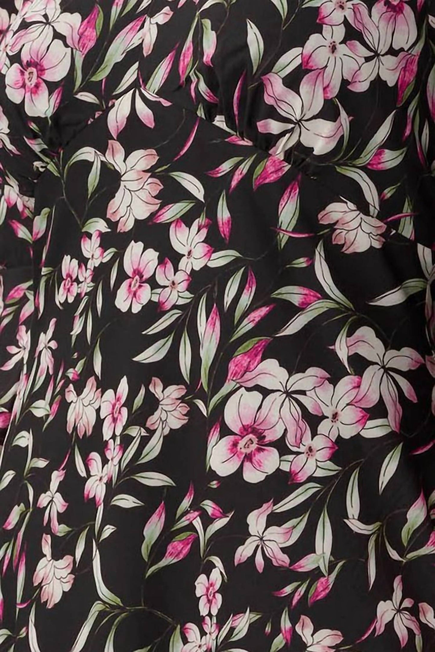 Adrianna Papell - V-neck 3/4 Bell Sleeves Chiffon Dress