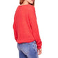 Free People - Coral Knit Gossamer V-Neck Sweater