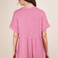 Very J - Two Tone Ribbed Knit Comfy Casual Romper