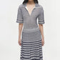 Simkhai - Adley Gingham Knit Cropped Polo