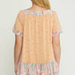 Entro - Mixed Print Square Neck Dress - Plus