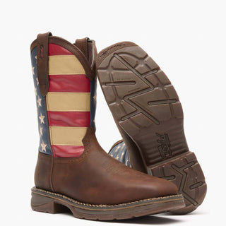 Durango Boots - Men's Steel Toe Patriot Rebel Work Boots