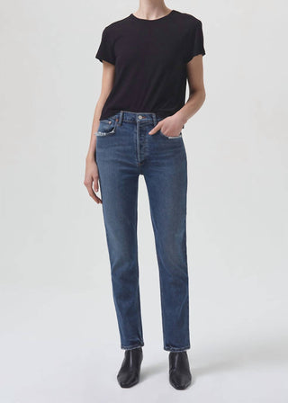 Agolde - Riley High Rise Straight Crop Jean