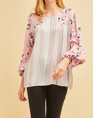 Entro - Mixed Print Blouse