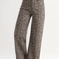 Aapparella - Frayed Edge Wide Leg High Waist Jeans
